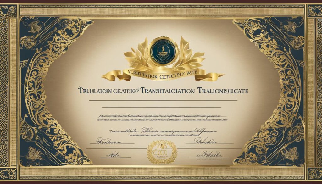 tercüme sertifikası